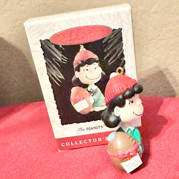 Peanuts Lucy with Football Hallmark Peanuts Gang Collector Ornament #2 - Picture 5 of 11